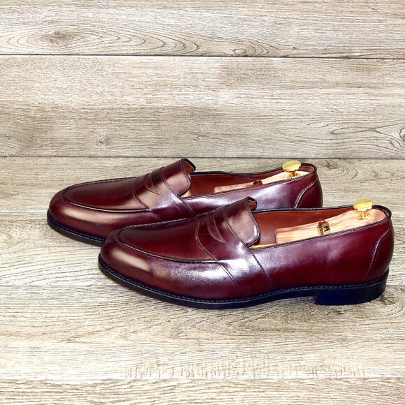 * NIB * $425 Allen Edmonds RANDOLPH 14 D Burgundy Burnished main image 5